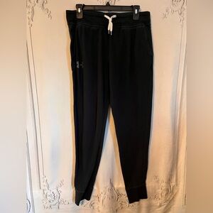 Under Armour Sweatpants Joggers Black with Drawstring size Medium